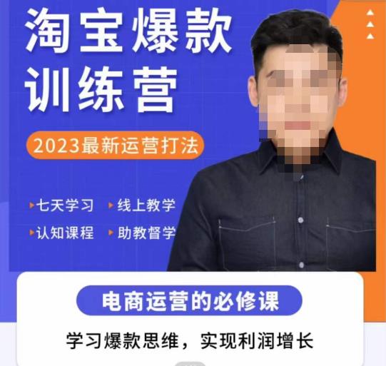 爱上黄昏·淘宝爆款训练营,2023最新运营打法,学习爆款思维,实现利润增长