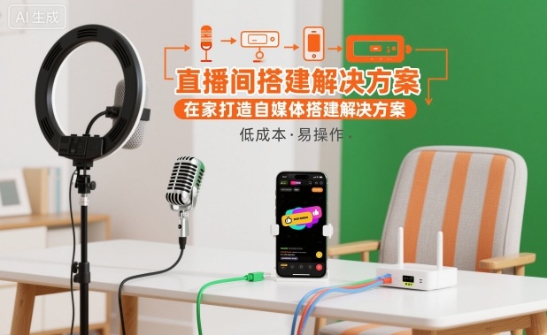 直播间搭建解决方案,在家打造自媒体搭建解决方案插图 直播间搭建解决方案,在家打造自媒体搭建解决方案