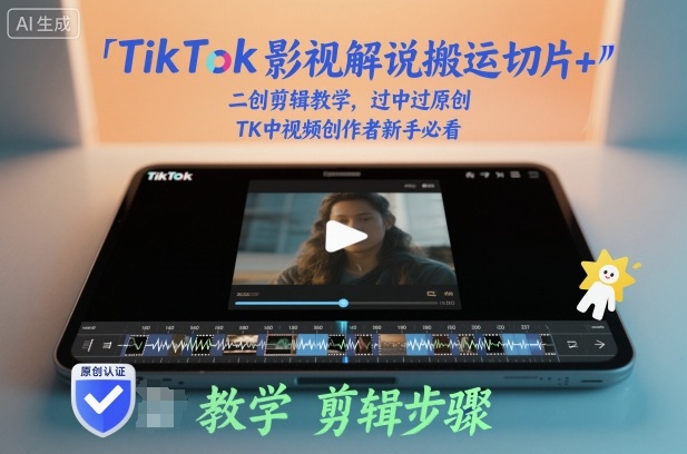 TikTok影视解说搬运切片+二创剪辑教学,过中过原创,TK中视频创作者新手必看插图 TikTok影视解说搬运切片+二创剪辑教学,过中过原创,TK中视频创作者新手必看