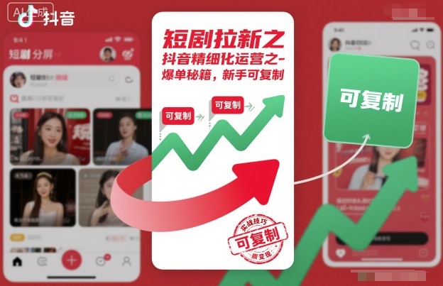 短剧拉新之抖音精细化运营之爆单秘籍,新手可复制插图 短剧拉新之抖音精细化运营之爆单秘籍,新手可复制