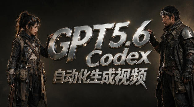GPT5.6+Codex自动化生成视频全流程实战,从提示词设计、角色设定、封面海报,到视频生成思路与自动化工作流插图 GPT5.6+Codex自动化生成视频全流程实战,从提示词设计、角色设定、封面海报,到视频生成思路与自动化工作流