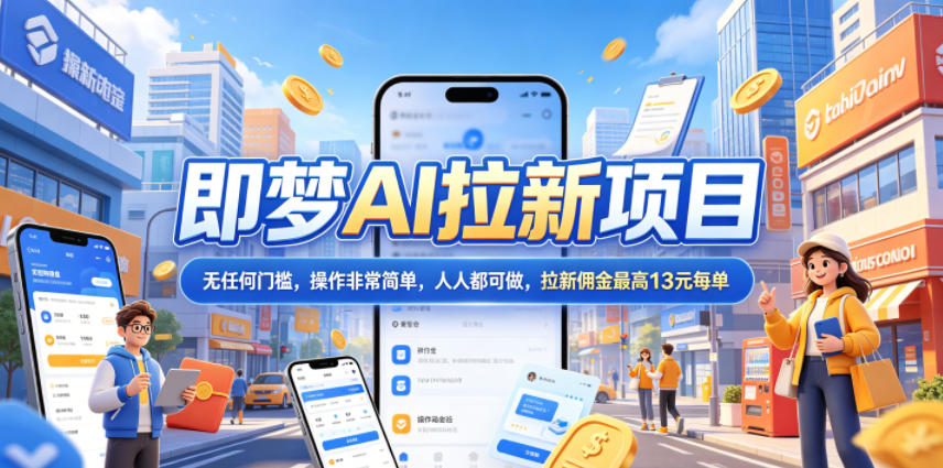 2026年即梦AI拉新项目最新玩法,无任何门槛,操作非常简单,人人都可做,拉新佣金最高13米每单(更新6月30日)插图 2026年即梦AI拉新项目最新玩法,无任何门槛,操作非常简单,人人都可做,拉新佣金最高13米每单(更新6月30日)