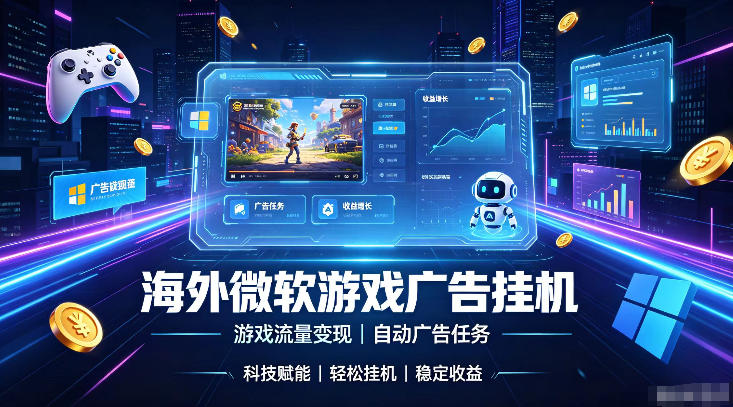 海外游戏广告自动挂G,轻资产海外副业风口,单设备稳定产出500+【揭秘】插图 海外游戏广告自动挂G,轻资产海外副业风口,单设备稳定产出500+【揭秘】