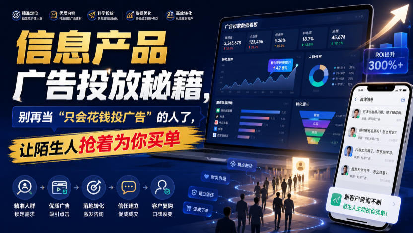 信息产品广告投放秘籍,别再当“只会花钱投广告”的人了,让陌生人抢着为你买单【原创双语字幕】插图 信息产品广告投放秘籍,别再当“只会花钱投广告”的人了,让陌生人抢着为你买单【原创双语字幕】