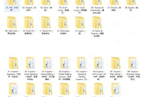 4400+个史诗级音效素材包！专业预告片、史诗级的紧张感与氛围声音包，中文分类，超级精选包