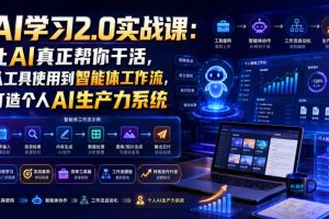 AI学习2.0实战课：让AI真正帮你干活，从工具使用到智能体工作流，打造个人AI生产力系统